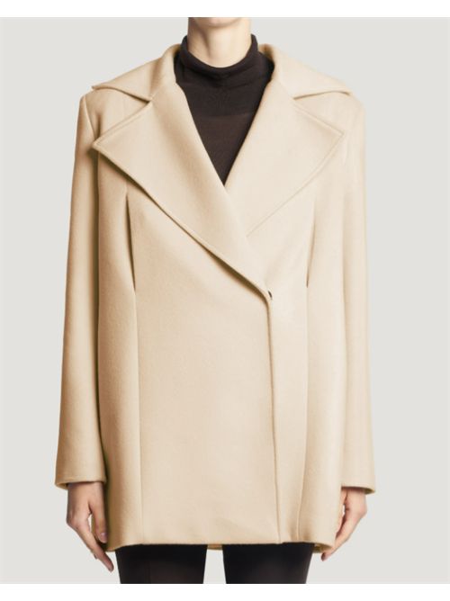 CAPPOTTO IN DRAP DI LANA E CACHEMIRE PT TORINO | 2FMR050STD.LB060015 Panna